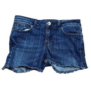 Grane Shorts Womens/Juniors Size 7 Dark Wash Distressed Raw Hem Cut Off